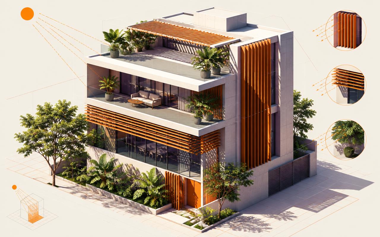 Os elementos de sombreamento na arquitetura: eles podem ajudar com o conforto ambiental?